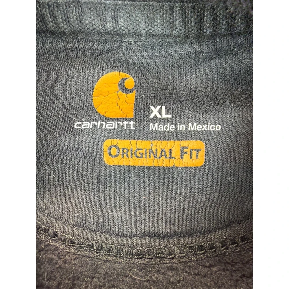 Carhartt‎ Hoodie Mens XL Original Fit Sleeve Logo Graphic Sweatshirt Heavy